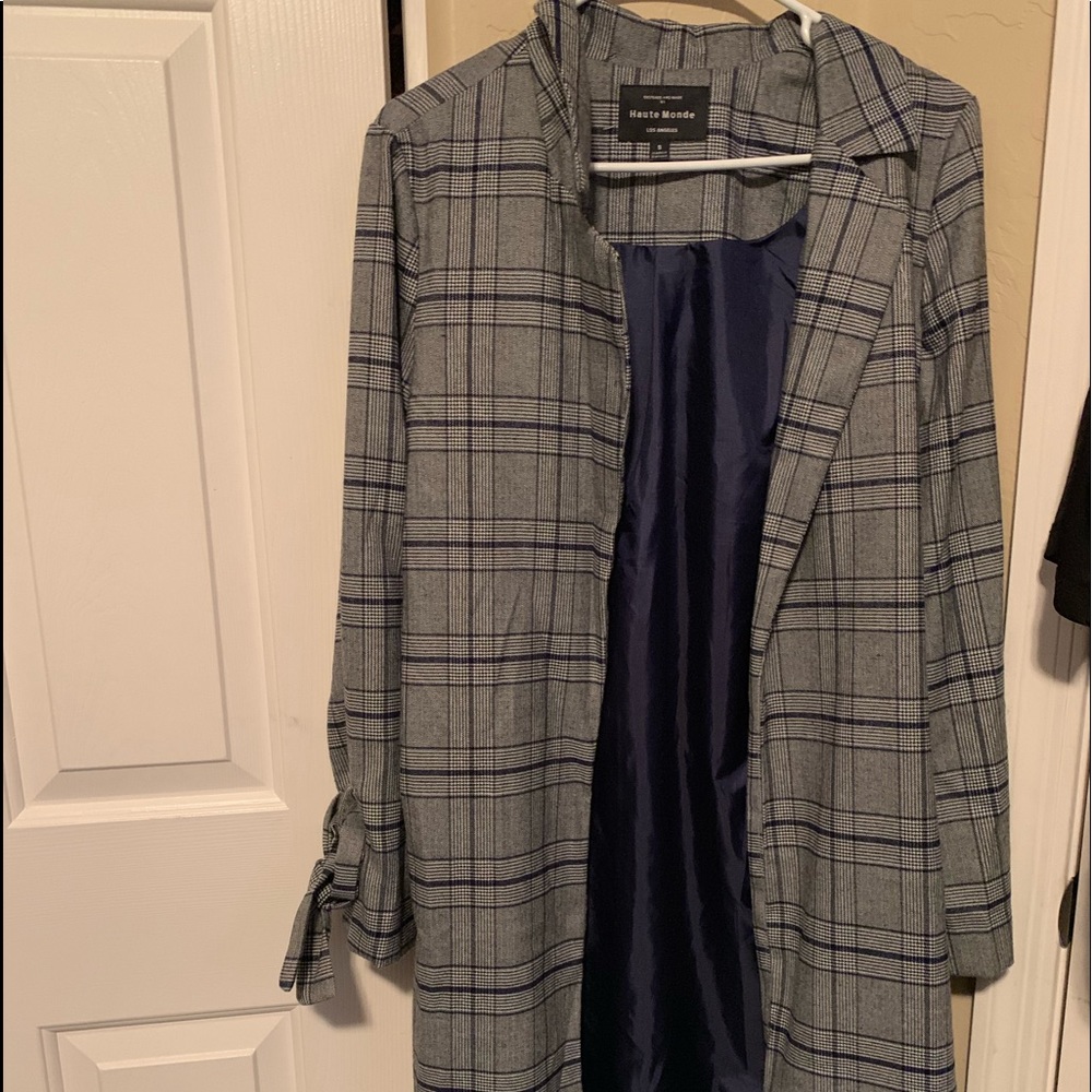 Fashionnova plaid trench coat